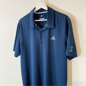 Adidas Men's Large Short Sleeve Golf Polo Shirt in Navy Blue